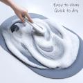 Shower Room Bath Mat,Two-Toned Floor Mat For Bathroom. 