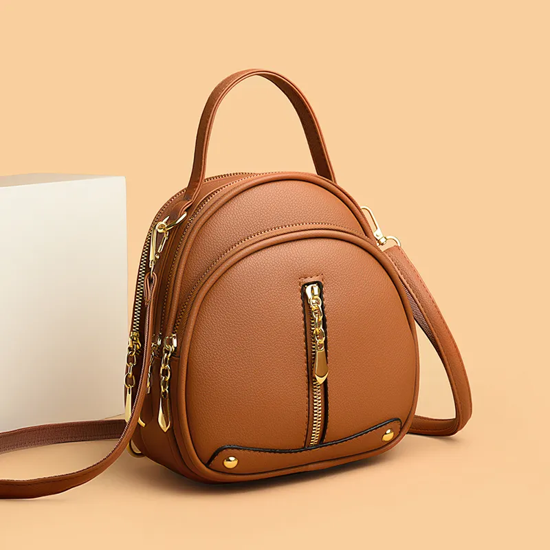 Faux Leather Leather Women's Small Backpacks Yameili Faux