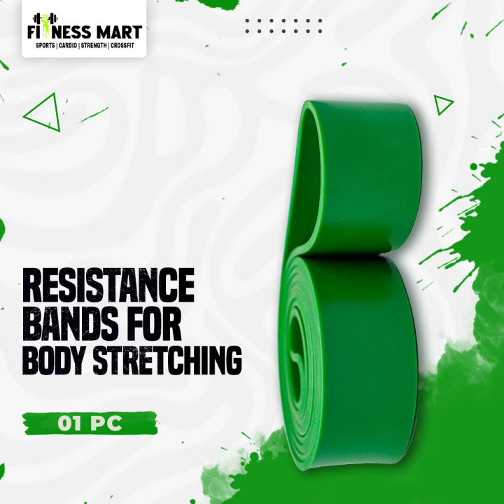 Resistance Bands for Body Stretching, Fitness Training, Flexibility, and Powerlifting - Premium 100% Natural Latex Workout Loop Therabands 7 level for Crossfit and Home Gym - Fitness Mart