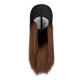 Integrated Wig Cap Short Straight Hair Female Wig With Collarbone Suitable For Daily Wear By Women Black Hat Wig.