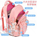 New Cute and Lightweight Waterproof and Lightweight Spine Protection Children's Backpack Female First to Sixth Grade Backpack Primary School Student Schoolbag.