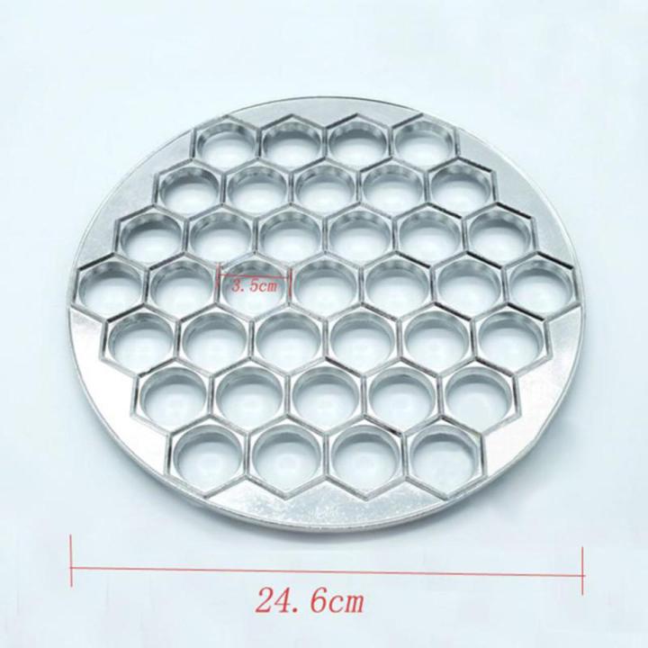 37 Holes Hexagonal Dumpling Mold Metal Jiaozi Maker Kitchen DIY Cooking Tool