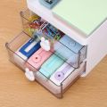Small Desk Organizer With Drawer, Office Desktop Storage Box, Makeup Organizer, Business Card/Pen/Pencil/Mobile Phone/Stationery.