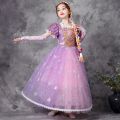 Princess Marriage Children's Birthday Gift Dress Tangled Baby Cosplay Party Rapunzel Dress Princess Costume Women's Halloween Costume. 