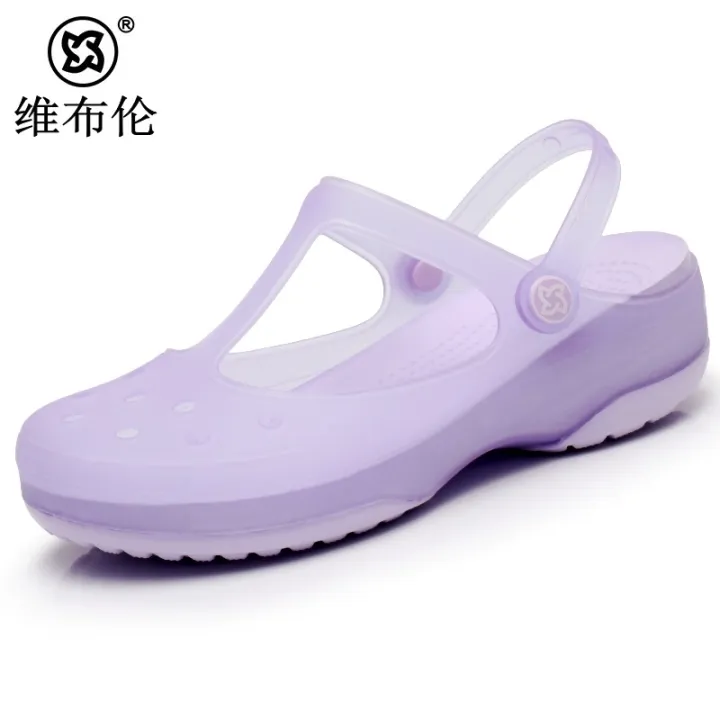 Veblen%20Cave%20Shoes%20Women's%20Summer%20Slippers%20Non-slip%20Soft%20Sole%20Beach%20Jelly%20Solid%20Color%20Toe%20Sandals%20-%20Image%208