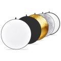 GODOX Portable 32inch/80cm Light Reflector with Clamp,5 in 1 Collapsible Multi Disc Photography Reflector Translucent,Silver,Gold,White,Black for Studio Photography Lighting and Outdoor Lighting.