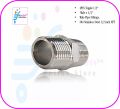4PCS Nipple 1/2" Male x 1/2" Male Pipe Fittings, 304 Stainless Steel 1/2 inch NPT Male Threaded Pipe Adapter Fittings Equal Nipples Connectors, Male Straight Connector Pipe Fitting.