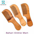 Premium Natural Wood Hair Comb for Frizz Control and Scalp Health - Single Pack. 