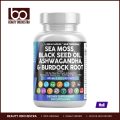 Clean Nutraceuticals Sea Moss Black Seed Oil & Burdock Root - 60 Capsules. 
