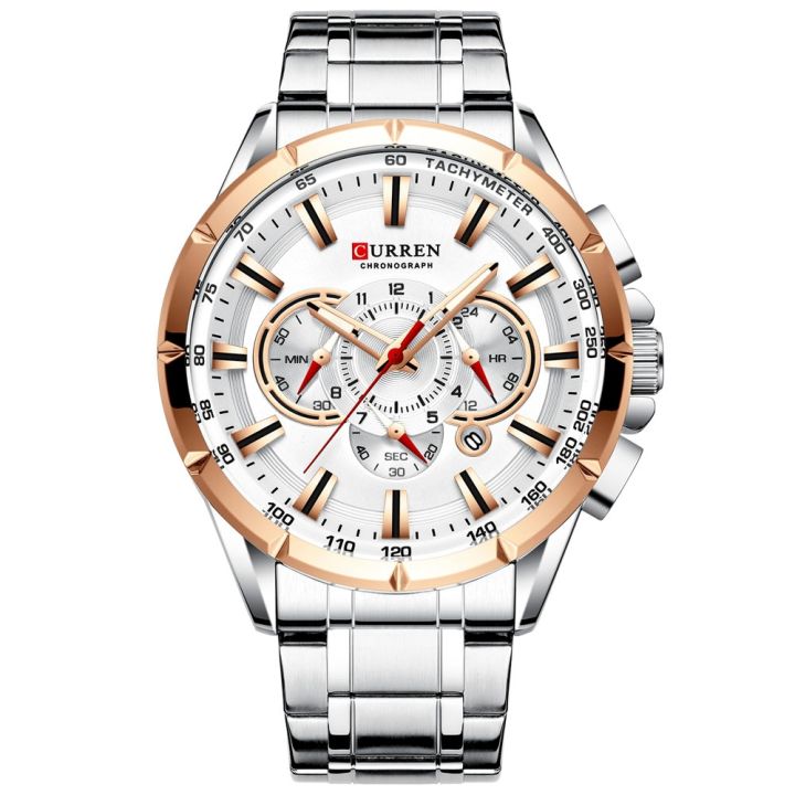 Men%20New%20CURREN%20Casual%20Sport%20Chronograph%20Men's%20Watch%20Stainless%20Steel%20Band%20Wristwatch%20Big%20Dial%20Quartz%20Clock%20With%20Luminous%20Pointers%20-%20Image%205