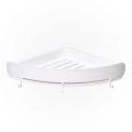 【linfang store】Shelf Organizer Snap Up Corner Shelf Caddy Bathroom Corner Shelf Shower Storage Wall Holder Shampoo Holder Accessories.