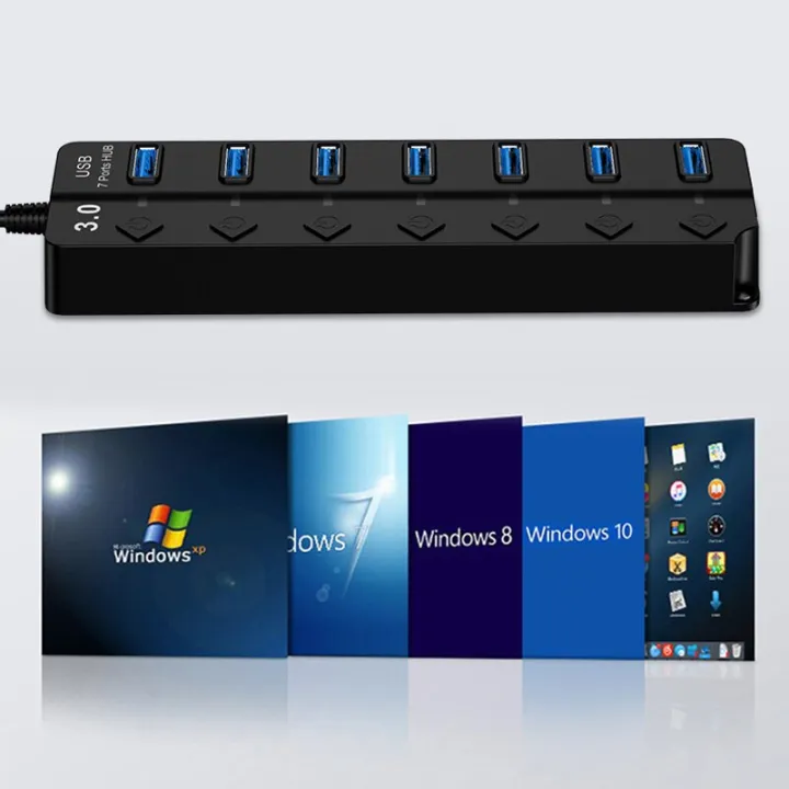USB%203.0%204/7%20Ports%20Hub%20Splitter%20Switch%20LED%20Light%2012V%202A%20DC%20AC%20Power%205Gbps%20Cable%20For%20Laptop%20Mouse%20keyboard%20mobile%20hard%20disk%20drive%20-%20Image%203