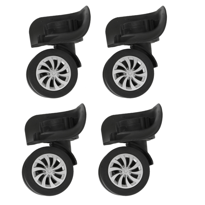 4 Pack Luggage Replacement Wheels Universal Swivel Wheel Suitcase Spinner Wheels for Luggage
