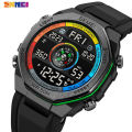 SKMEI Sports Electronic Watch Men's Outdoor Sports Compass Electronic Watch Multifunctional Waterproof LED Watch 2209. 
