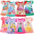 Fish Costume Day Dress Beauty Minnie Dress Raw 2024 Snow White Princess Dress Girls Children Clothes Belle Anna Elsa Rapunzel.