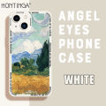 Hontinga for iPhone 13 Mini Back Cover Oil Painting Fashion Case Camera Protection Soft Silicone TPU Phone Cases. 