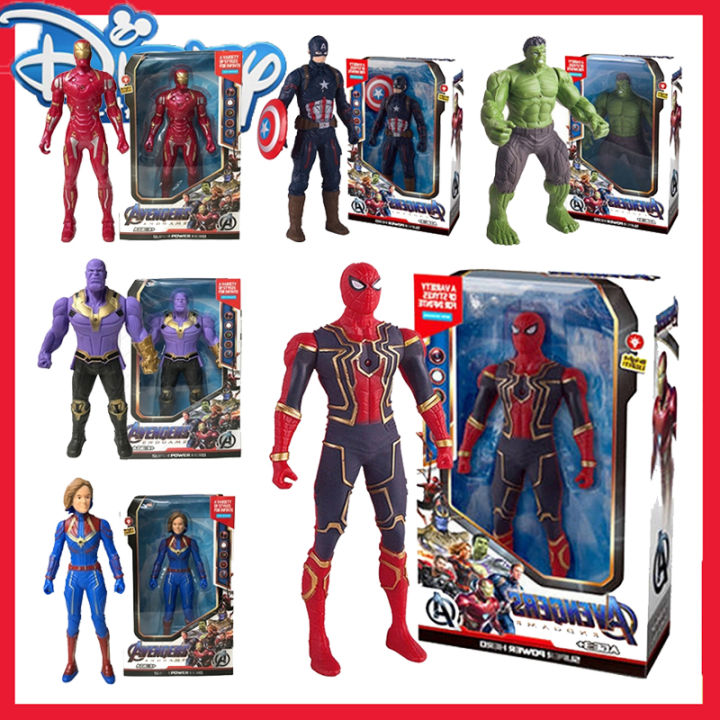 17 Cm Anime Figure Marvel Spiderman Toy Children Toys for Kids Christmas Gift PVC Action Figures Hulk Avengers Boys Hobbies Amour zii