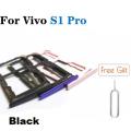 Sim Tray Holder For VIVO S1Pro / S1 PRO Sim Adapter SIM Tray with Micro SD Card Holder Slot Tray Adapter Replacement Part. 