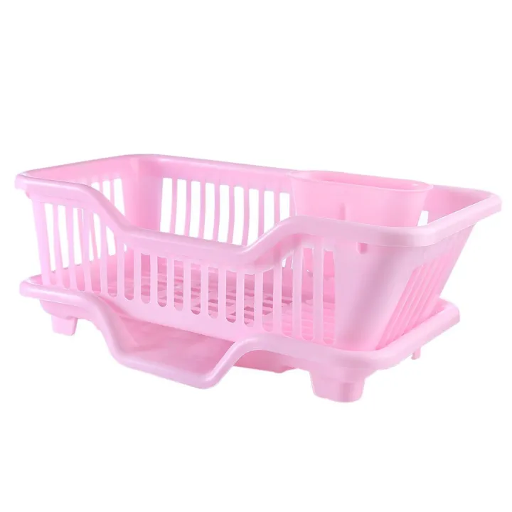 Individual%20Environmental%20Plastic%20Kitchen%20Sink%20Dish%20Drainer%20Set%20Rack%20Washing%20Holder%20Basket%20Organizer%20Tray,%20Approx%2017.5%20x%209.5%20x%207INCH%20(Pink)%20Exquisite%20Product%20-%20Image%207
