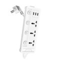 Deli ET410 3 USB 3 Port 2 Pin 2 Meter Power Strip.