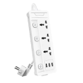 Deli ET410 3 USB 3 Port 2 Pin 2 Meter Power Strip.