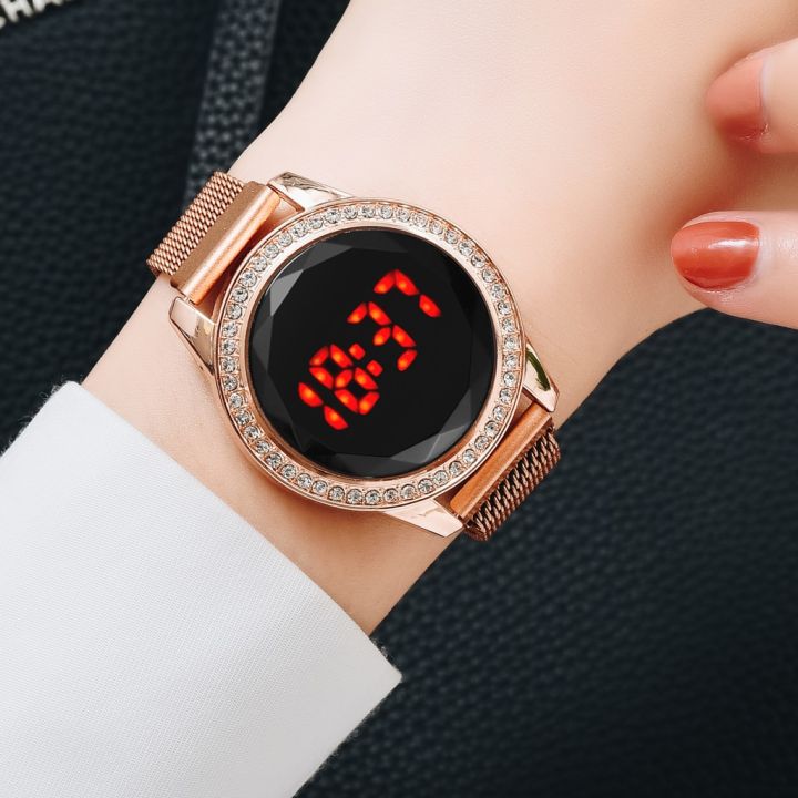 Luxury%20Digital%20Red%20LED%20Watches%20For%20Women%20Magnetic%20Stainless%20Steel%20Belt%20Quartz%20Clock%20Ladies%20Wrist%20Watch%20Fashion%20Business%20Watch%20-%20Image%203