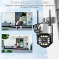 V380 Dual-Lens WIFI IP Camera Outdoor Waterproof 4MP Auto Tracking Color Night Vision Two Way Audio CCTV Camera. 