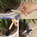 3Pcs Plant Gardening tools Wood Practical Mini Garden Handle Metal Head Hand Tool Kit Gardener Tools.