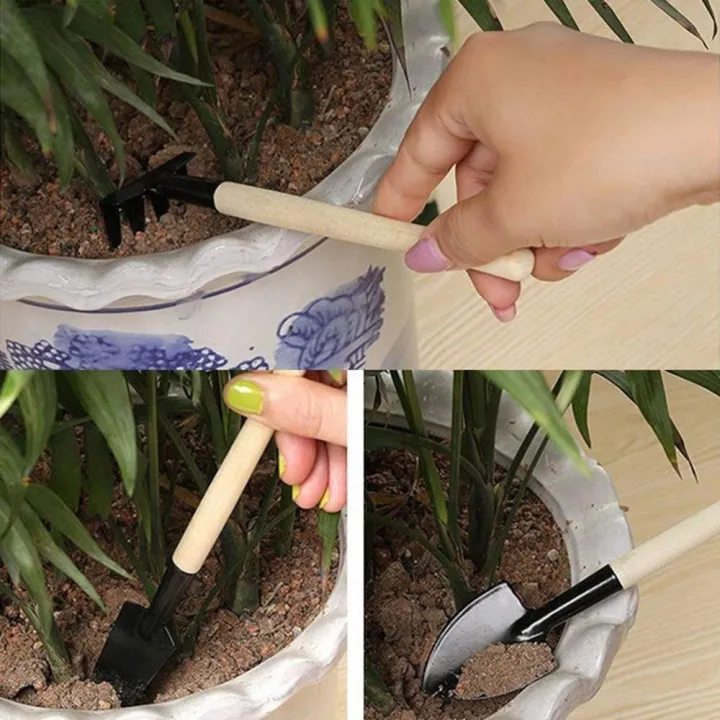 3Pcs%20Plant%20Gardening%20tools%20Wood%20Practical%20Mini%20Garden%20Handle%20Metal%20Head%20Hand%20Tool%20Kit%20Gardener%20Tools%20-%20Image%208