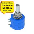 3590S-2-502L 5K 502 5K Multiturn Precision 5K Linear Precision Potentiometer 5K Ohm Adjustable Potentiometer Multi 10 Turn Counting Dial Rotary Wirewound Pot Switches .