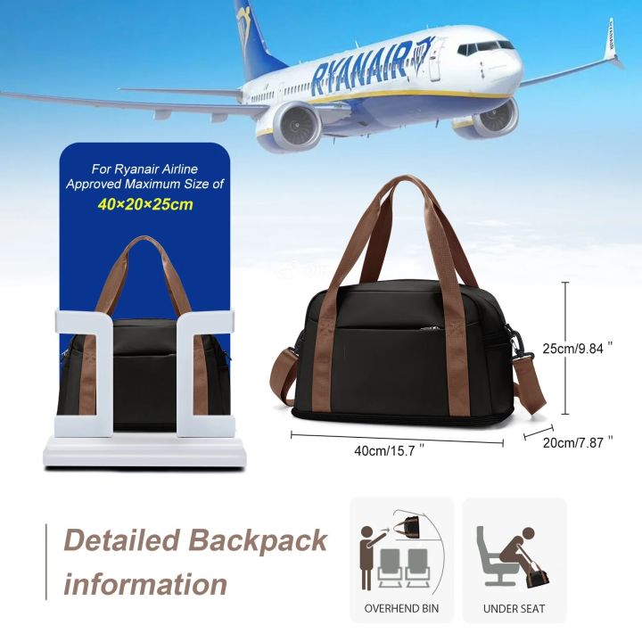 Cabin%20Bag%2040x20x25%20Ryanair,%2045x36x20%20Large%20Maximum%20Hand%20Luggage%20for%20Men%20and%20Women,%20Sports%20Tote%20Weekender%20Bag,%20Travel%20Duffel%20Bag%20-%20Image%202