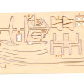 1:70 New Port Wooden Sailing Boat Model DIY Kit Ship Assembly Decoration Gift.