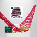 Handmade Hammock/Dolna Weight-150 kg, L-7.5 Ft, W-5 Ft, Free 6 Feet Rope Multicolor Hammock With Matching Hammock High Strength Nylon Fabric Hanging Bed.