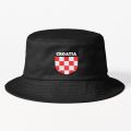 Croatia National Football Team Inspired Bucket Hat Solid Color Casual Fishermen Boys Cheapu Women Sport Black Sun Fish Summer. 