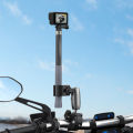 Dual Ball Clamp Mount 360 Degree Rotation T Knob Locking Crab Pliers Clip Action Camera Mount for Go 3 Action Camera.