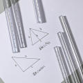 Transparent Acrylic Ruler Precision 15/20cm Size Office Supplies Triangular Scale Stationery Rainbow Ruler for Drafting.