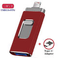 U disk 4-in-1 mobile phone OTG flash drive is suitable for Apple Android computer typec cross-border 128G 1T U disk. 
