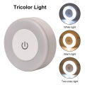 LED Touch Sensor Night Lights USB Rechargeable Magnetic Base Wall Lights Round Portable Dimming Night Lamp For Room Decor. 