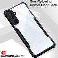 Samsung Galaxy A35 Protective Black Border Crystal Clear Xundd Mobile Back Case Cover. 