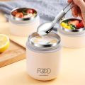 Stackable Thermal Containers Stainless Steel Leak-Proof Lunch Storage Box 2 Tier Vacuum Insulated Thermos Hot Food Soup Bowl Jar.