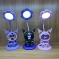 Kawaii Kuromi My Melody Folding Eye Protection Table Lamp Anime Sanrio Girly Heart Cute Bedroom Bedside Night Light Cartoon lamp. 