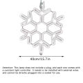 40CM Large Snowflake String Light Outdoor Snowflake Led Hanging Lamp Backyard Patio Christmas Tree Wedding Decor Fairy Garland. 