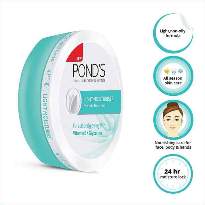 POND'S%20Light%20Moisturiser%20100ml%20Non-Oily%20Fresh%20Feel%20For%20Soft%20Glowing%20Skin%20With%20Vitamin%20E%20&%20Glycerin%20made%20in%20india%202024%20-%20Image%202