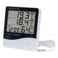 HTC-2 Indoor LCD Digital Temperature Humidity Meter With Alarm Clock Thermometer Hygrometer Weather Meter.