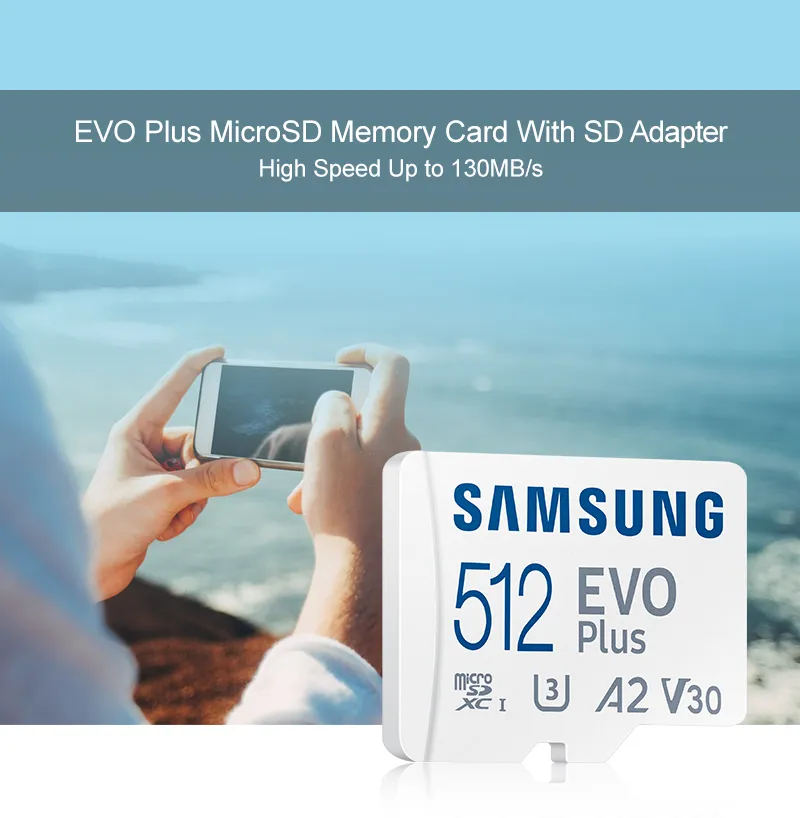 Samsung EVO Plus Micro SD Card 64GB 128GB 256GB 512GB 1TB Class 10