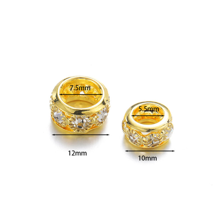 St.Kunkka%2020pcs%2012/10mm%20Copper%20Rhinestone%20Bead%20Ring%20Making%20Jewelry%20DIY%20For%20Bracelet%20Necklace%20-%20Image%202