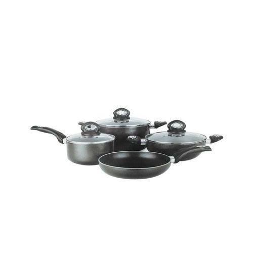 7 Pcs Non-Stick Cooking Set 24cm - Black