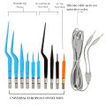 Autoclavable High Frequency Electrosurgical Bipolar Coagulation Forceps with Silicone Cable for Plastic Surgery. 