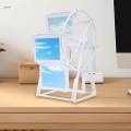 Rotating Wheel Picture Frame Novelty Table Decoration Photo Frame Rotating for Bedroom Book. 