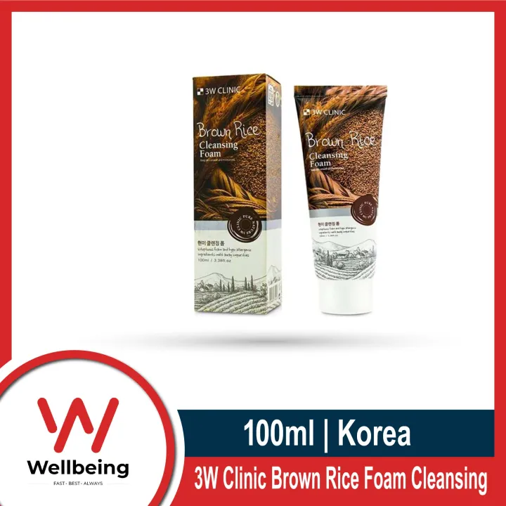 3W Clinic Brown Rice Foam Cleansing 100ml | Face Wash